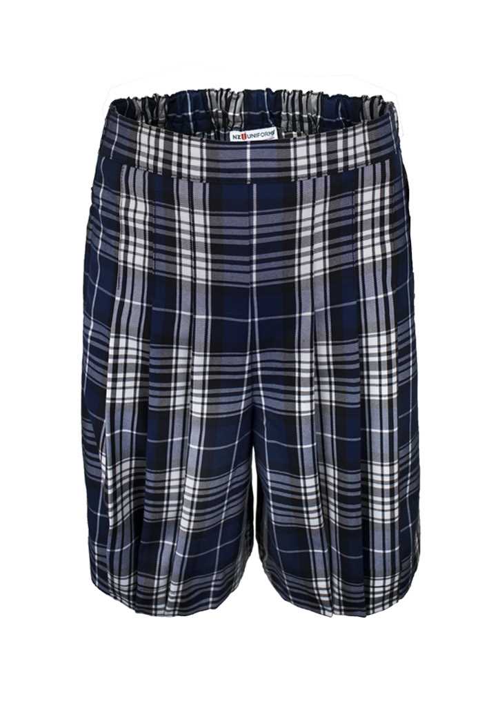 The Catlins Area School Senior Culotte Royal/White Tartan