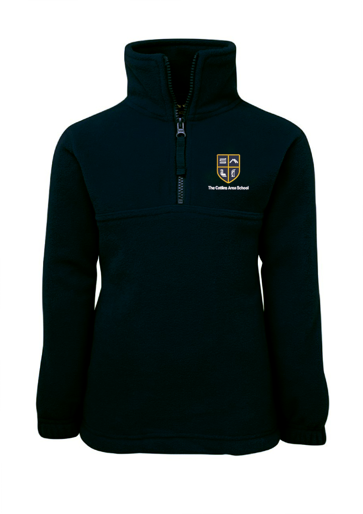 The Catlins Area School Junior 1/2 Zip Fleece Navy