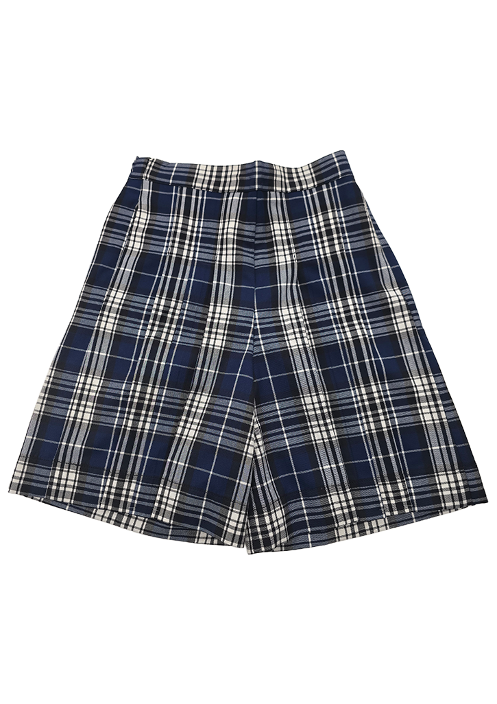 The Catlins Area School Senior Culotte Royal/White Tartan